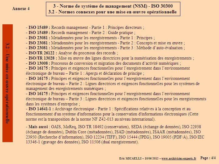 NORMES CONNEXES